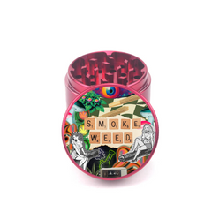 Smoke Weed 4pc Aluminum Grinder - Fidget Widgets