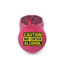 Alcohol Alert 4pc Aluminum Grinder - Fidget Widgets