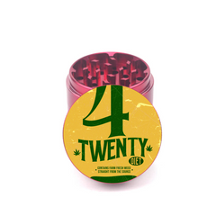 Retro 420 Cap Art 4pc Aluminum Grinder - Fidget Widgets