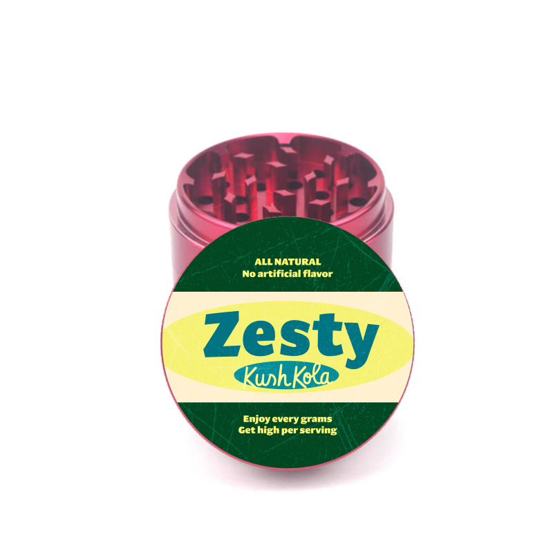 Zesty Kush Kola 4pc Aluminum Grinder - Fidget Widgets