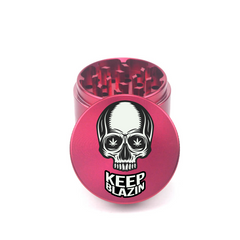Skull Blazin 4pc Aluminum Grinder - Fidget Widgets