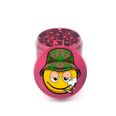 Smiley Stash 4pc Aluminum Grinder - Fidget Widgets