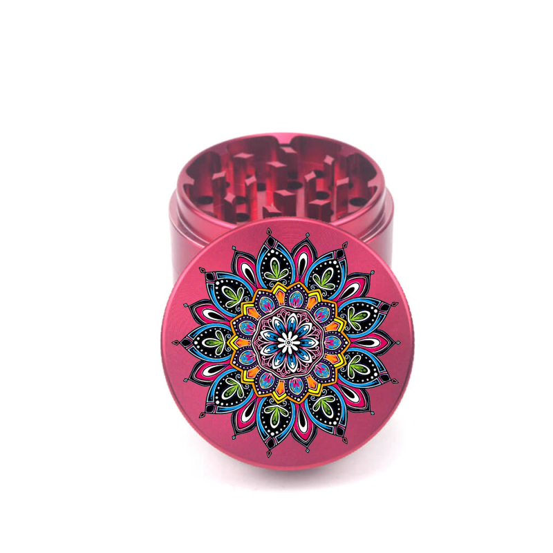 Mandala V6 4pc Aluminum Grinder - Fidget Widgets