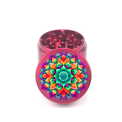 Mandala V8 4pc Aluminum Grinder - Fidget Widgets