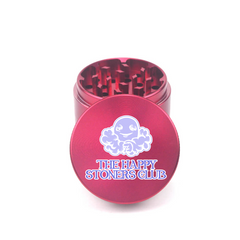 Happy Stoner Club 4pc Aluminum Grinder - Fidget Widgets