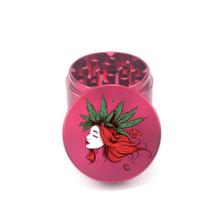Rose Crowned Lady 4pc Aluminum Grinder - Fidget Widgets