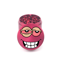 Bloodshot Smiley 4pc Aluminum Grinder - Fidget Widgets