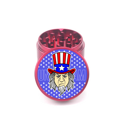 Uncle Sam's Herb Shredder 4pc Aluminum Grinder - Fidget Widgets