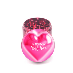 High on Life and Love 4pc Aluminum Grinder - Fidget Widgets