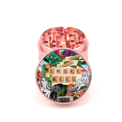 Smoke Weed 4pc Aluminum Grinder - Fidget Widgets