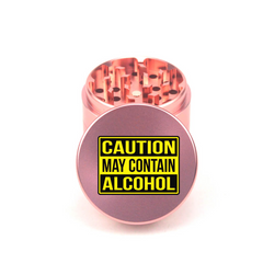 Alcohol Alert 4pc Aluminum Grinder - Fidget Widgets