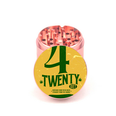 Retro 420 Cap Art 4pc Aluminum Grinder - Fidget Widgets