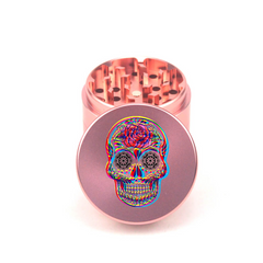 Psychedelic Skull Crusher 4pc Aluminum Grinder - Fidget Widgets