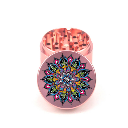 Mandala V6 4pc Aluminum Grinder - Fidget Widgets
