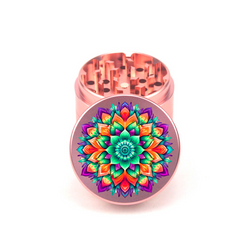 Mandala V8 4pc Aluminum Grinder - Fidget Widgets