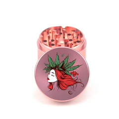 Rose Crowned Lady 4pc Aluminum Grinder - Fidget Widgets