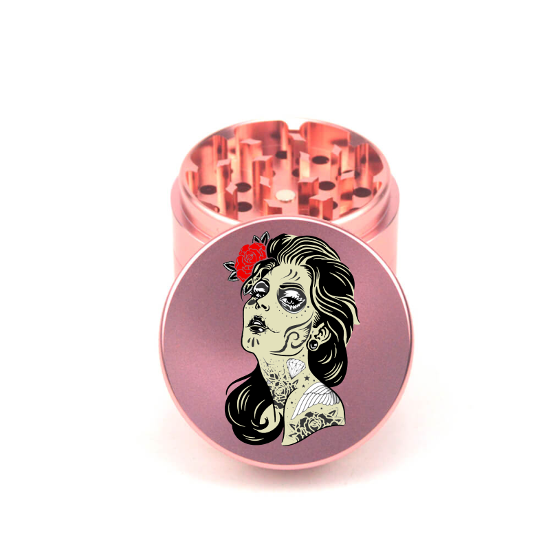 Tattooed Rosanna 4pc Aluminum Grinder - Fidget Widgets