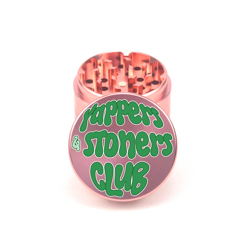 Yappers & Stoners Club 4pc Aluminum Grinder - Fidget Widgets