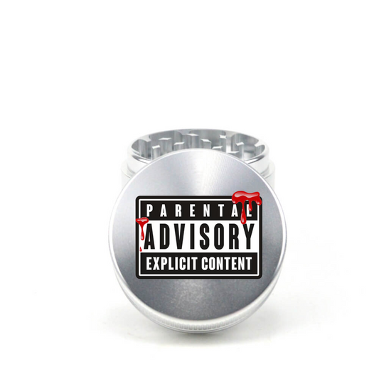 Parental Advisory 4pc Aluminum Grinder - Fidget Widgets