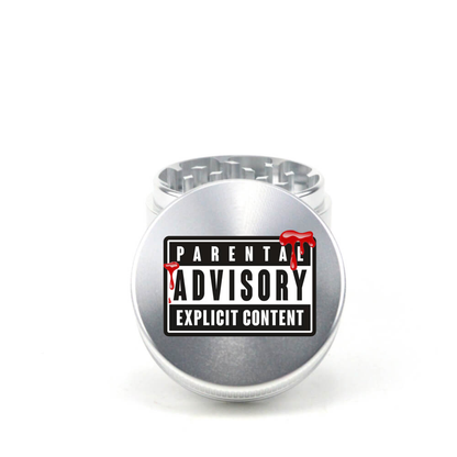 Parental Advisory 4pc Aluminum Grinder - Fidget Widgets