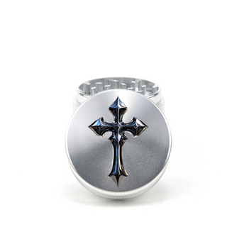 Chrome Cross 4pc Aluminum Grinder