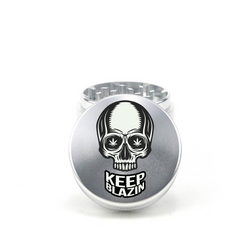 Skull Blazin 4pc Aluminum Grinder - Fidget Widgets