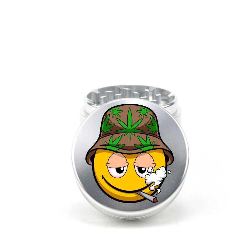 Smiley Stash 4pc Aluminum Grinder - Fidget Widgets