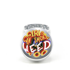 Girls Can Smoke Too 4pc Aluminum Grinder - Fidget Widgets