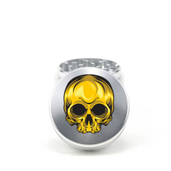 Golden Doom Skull 4pc Grinder - Fidget Widgets