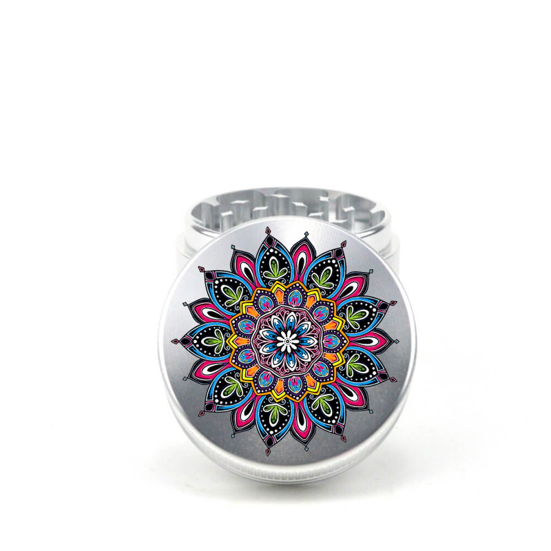 Mandala V6 4pc Aluminum Grinder - Fidget Widgets