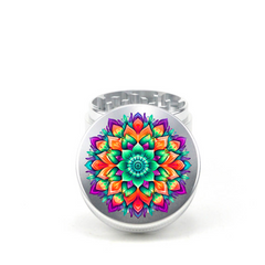 Mandala V8 4pc Aluminum Grinder - Fidget Widgets