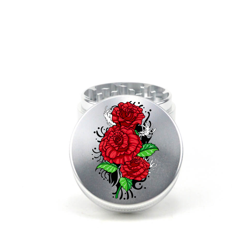 Rose Petal Bliss 4pc Aluminum Grinder - Fidget Widgets