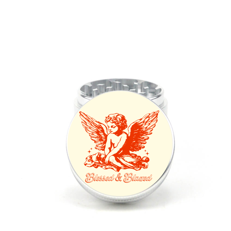 Blessed & Blazed 4pc Aluminum Grinder - Fidget Widgets