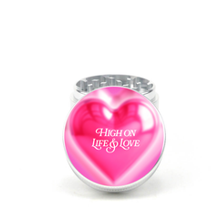 High on Life and Love 4pc Aluminum Grinder - Fidget Widgets