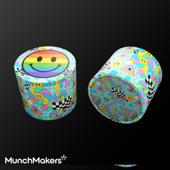 Trippy Rainbow All Over Print Grinder - Fidget Widgets